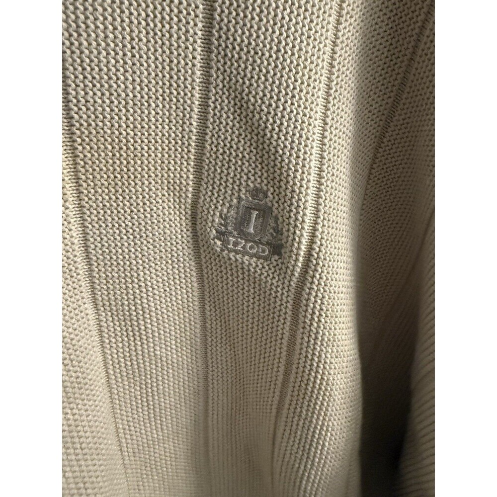 Vintage Men's Beige‎ Izod Pullover Crew Neck Sweater XL - Picture 2 of 8